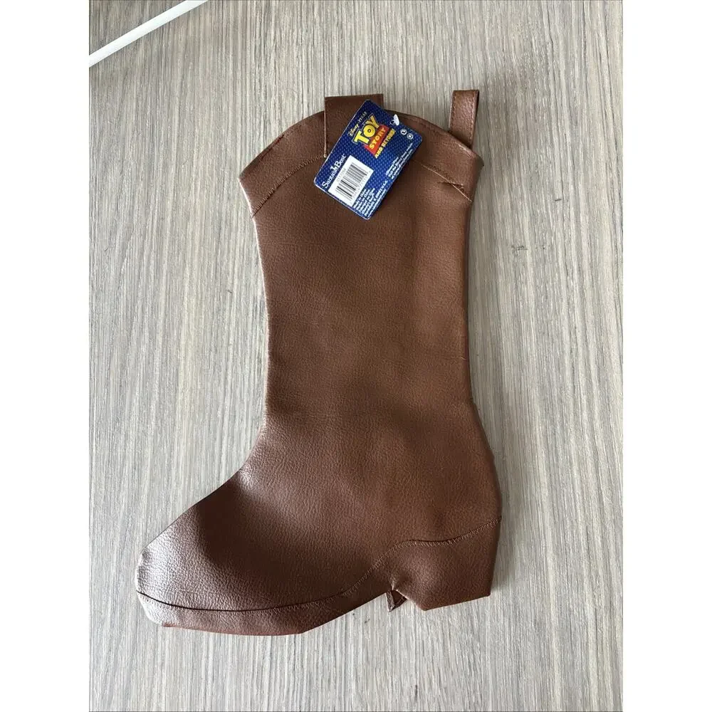 Disney Pixar Toy Story Costume Boot Accessory Brown Santa’s Best Western - Picture 3 of 4